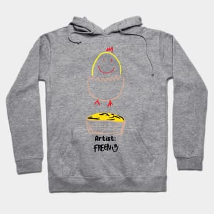 artist freen sarocha draws cute little newly hatch chicks Hoodie